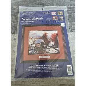 Candamar Designs Thomas Kinkade Cross Stitch Kit Country Memories 50962 B10